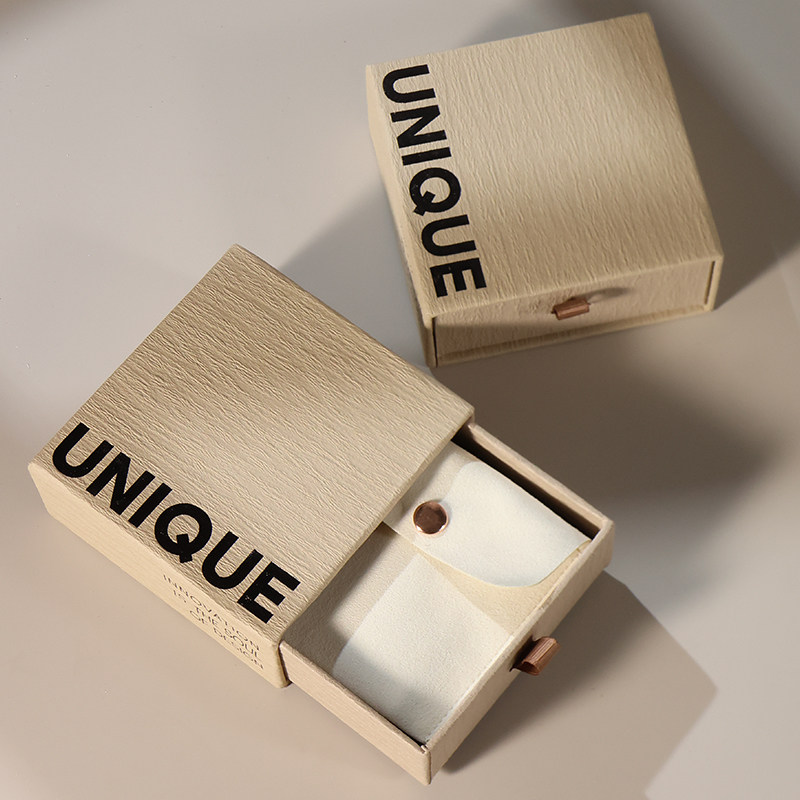 纸上空间新款抽屉空盒简约现货棕色首饰盒手镯盒项链盒饰品小盒子,淘宝优惠券,粉丝福利购,淘宝优惠卷