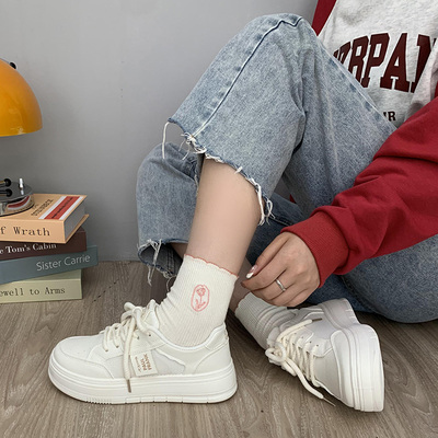 大嘴猴正品断码清仓 女款夏季运动小白鞋