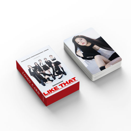 现货55张宝怪小卡Like That小卡baby monster RAMI周边自制lomo - 图3