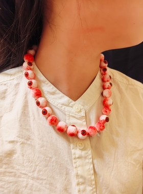 十日终焉楚天秋小众血腥仿真眼球眼珠项链 眼球项链 还有手链款