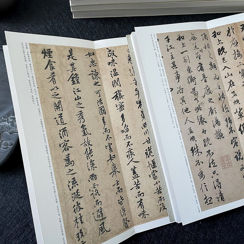 历代碑帖精选丛书全10册 收录书法史代表性名家苏轼米芾赵孟頫黄庭坚王羲之书法作品赏析 行书行草楷书毛笔书法临摹范本简体旁注