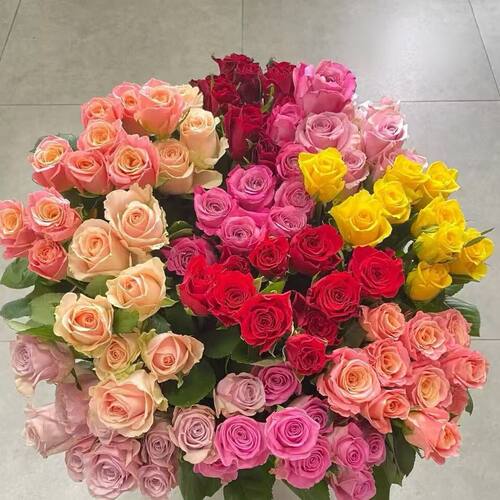 红色玫瑰花鲜花混搭基地水养花直发百合同城速递送人礼物情人节 - 图3