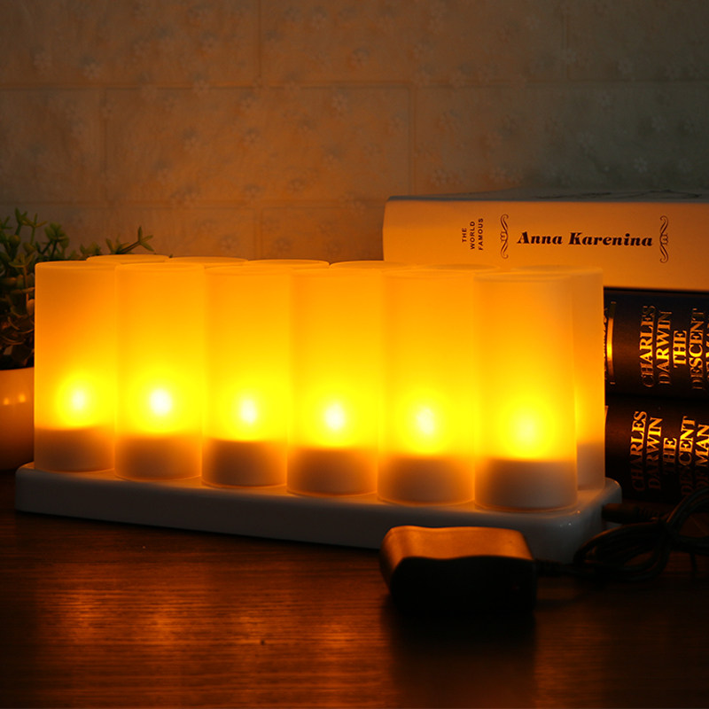 usb充电led电子蜡烛灯小茶蜡浪漫表白生日婚庆创意装饰小电子灯_虎窝淘