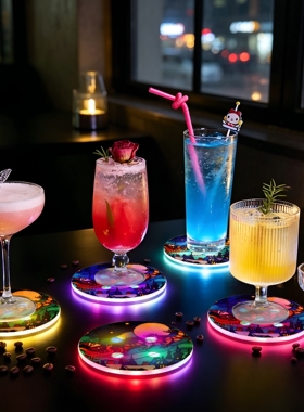 亚克力酒杯垫酒吧咖啡厅