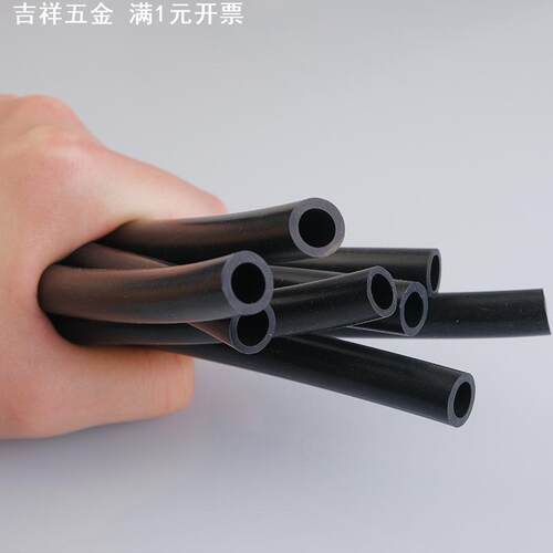 黑色硅胶管橡胶管耐高温水管弹力软管抗老化绝缘胶管 - 图1
