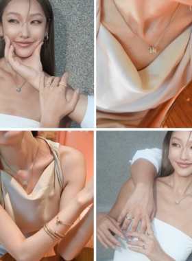 S925纯银灵蛇形三圈项链女小众高