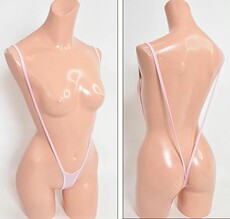 Пользовательские шорты 9天发货，下单订做【深v超窄裆 背带弹力半臀内裤丁字夹臀裤少女