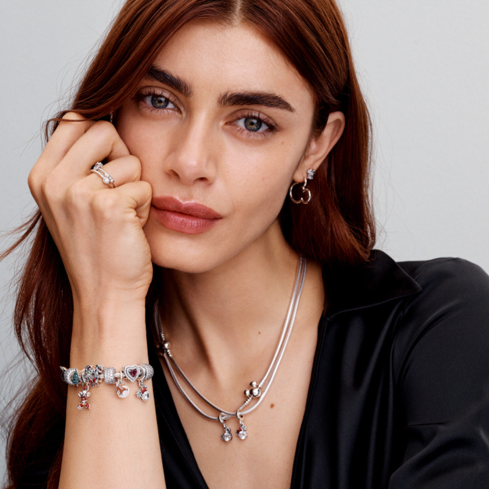 [双11]Pandora潘多拉迪士尼系列米奇蛇骨项链素链礼物