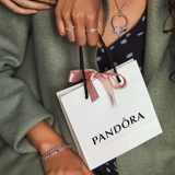 Pandora, синий золотой браслет, подарок на день рождения