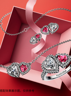 偏爱戒指心连心设计925银