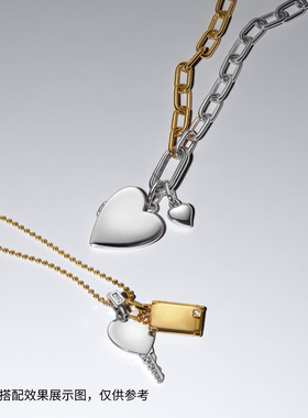 [新品]Pandora潘多拉双色环链项链颈饰环链设计简约大气随意搭配