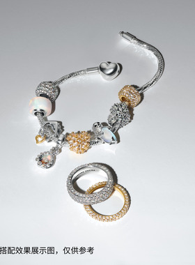 潘多拉Pavé密镶戒指轻奢礼物