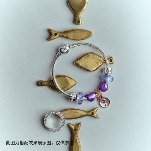 Pandora潘多拉初心手链爱心链扣925银素链DIY串珠 - 图1