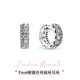 Pandora, украшение, небольшие дизайнерские серьги, подарок на день рождения, серебро 925 пробы