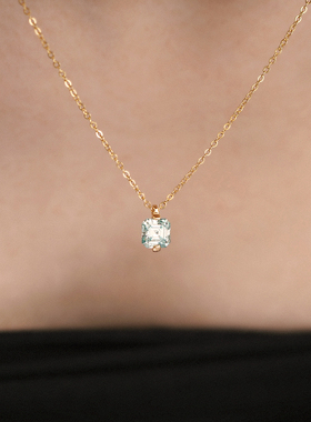 森吾闪耀通勤莫桑钻项链