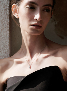 sanswood森吾《巴山》雾面雨滴项链极简清冷设计感通勤气质锁骨链