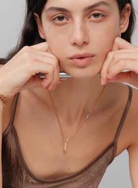 森吾古法钉砂花生项链