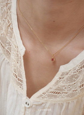 挪威无森林精致莫桑石纯银项链女