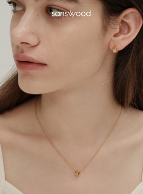 女简约小众转运珠项链森吾设计感