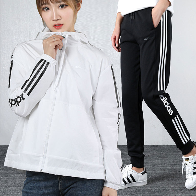 Adidas Set Women's 2020 Spring New Sportswear Casual Wear Jackets, Jackets, Close-up Pants