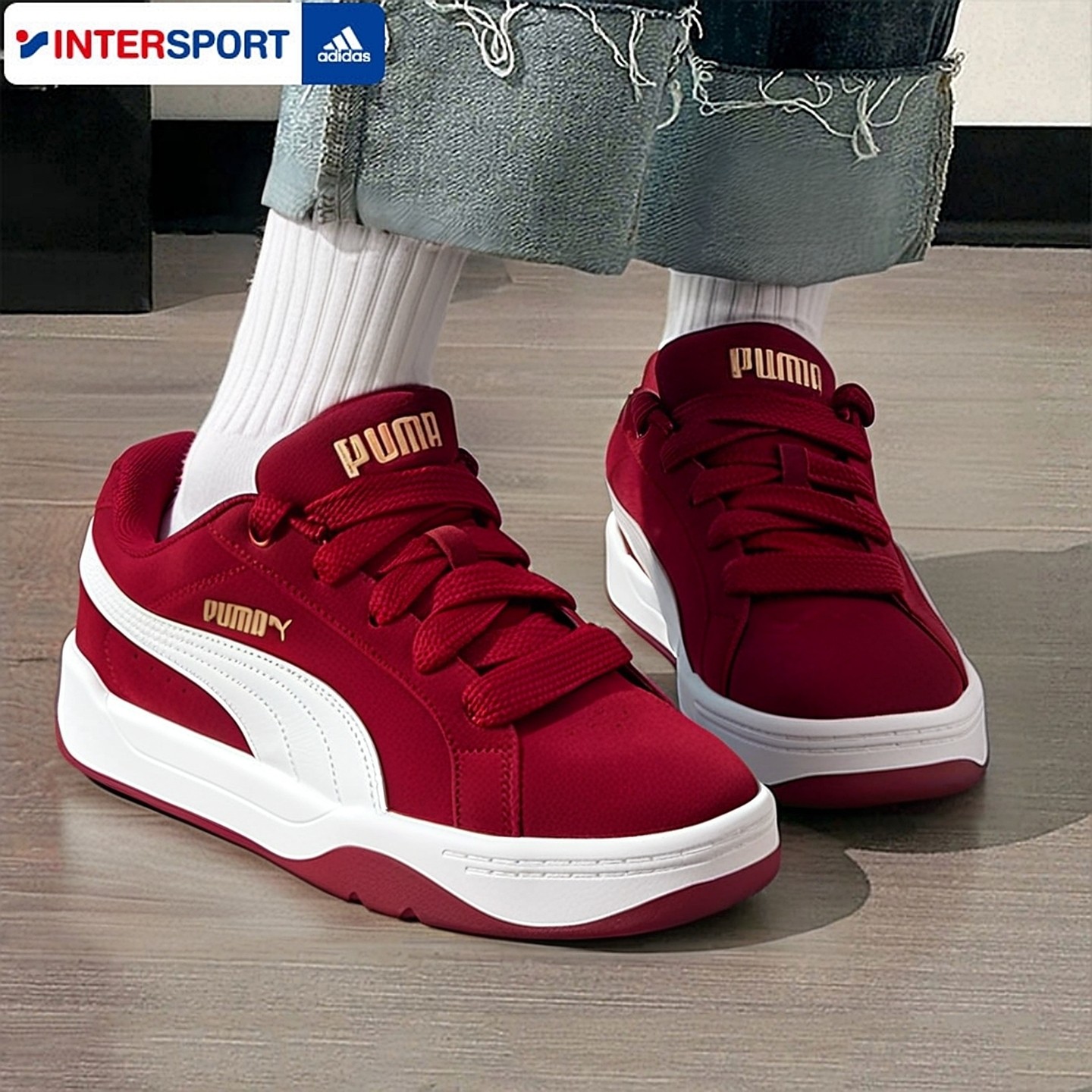 Puma彪马面包鞋男鞋女鞋新款红色情侣鞋低帮休闲鞋厚底板鞋400707,淘宝优惠券,粉丝福利购,淘宝优惠卷