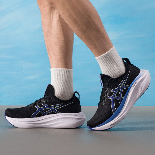 亚瑟士男鞋2026春季新款运动鞋GEL-NIMBUS 27缓震跑步鞋1011B958 - 图1