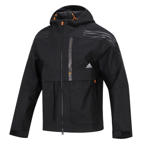 Adidas, демисезонная куртка, ветрозащитный спортивный костюм с капюшоном