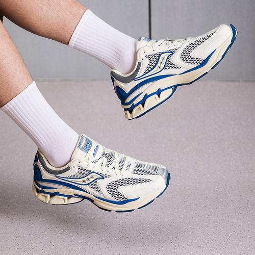 索康尼休闲鞋男鞋2026春季新款运动鞋GRID FUSION LC 复古老爹鞋 - 图2