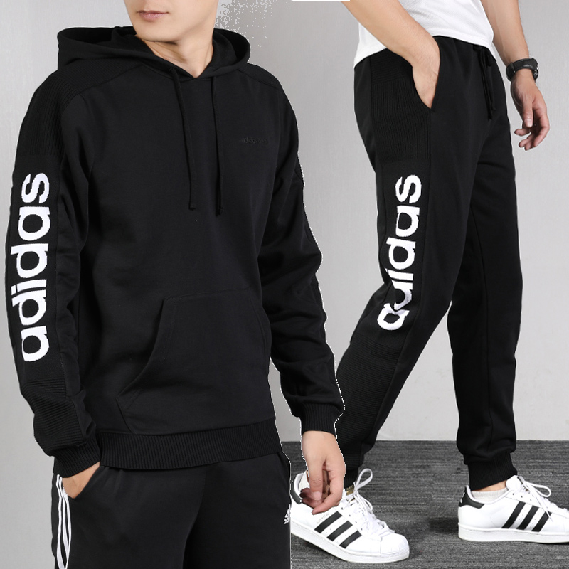 Adidas Men's Casual Set Men's 2020 Spring and Autumn New Sportswear Sweater Running Pants