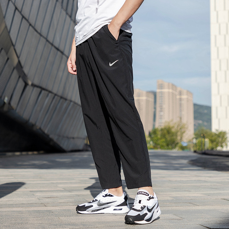 Nike耐克梭织男裤2024夏季新款直筒裤透气跑步速干运动裤男士长裤