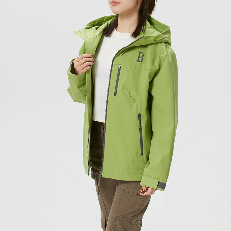 MLB官方 连帽外套男女同款26春季新款运动服休闲防水防污三防夹克,淘宝优惠券,粉丝福利购,淘宝优惠卷