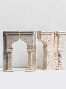 黄洞石装饰现代玄关凯旋门摆件