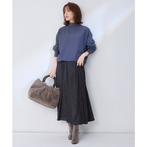 any FAM可机洗日系感半身裙通勤OL秋冬新款女士高腰慵懒适宜 - 图1