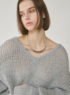 GRACE CONTINENTAL时尚气质设计感金属弯曲项圈女ONWARD