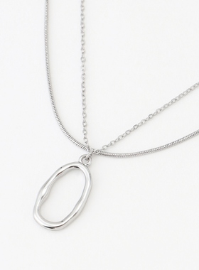 any FAM气质搭配双层圆形项链女ONWARD