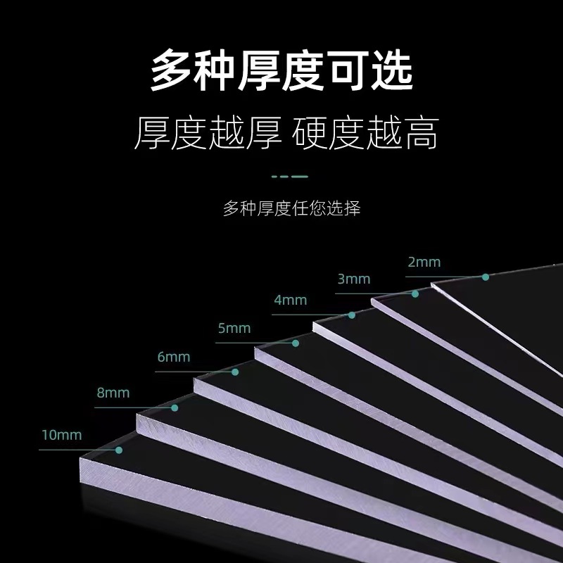 透明塑料pvc板防火阻燃PC板绝缘材料高透高硬度仿玻璃板 定制加工 - 图1