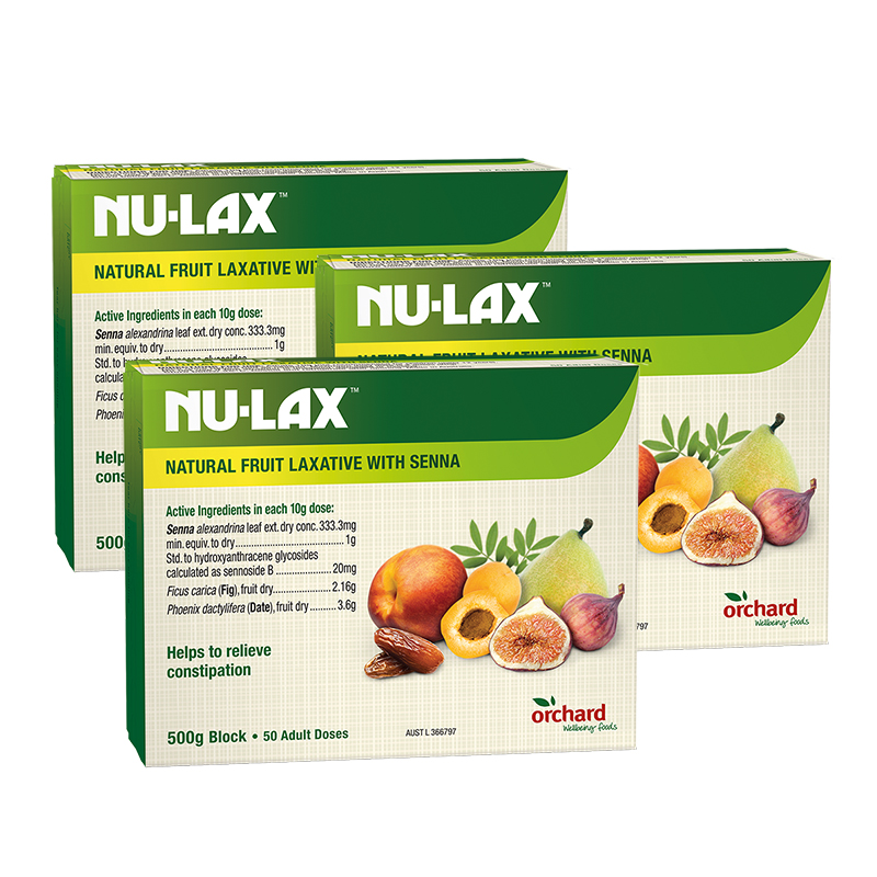Nulax乐康膏果蔬膳食纤维润养排淤畅快肠道温和助排500g/盒 *3