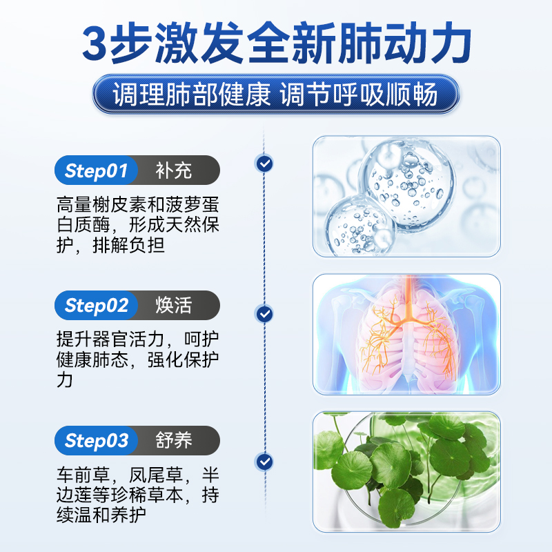 AMYKON二氢肺槲皮素胶囊进口中老年人呵护肺部呼吸咳嗽健康保健品 - 图1