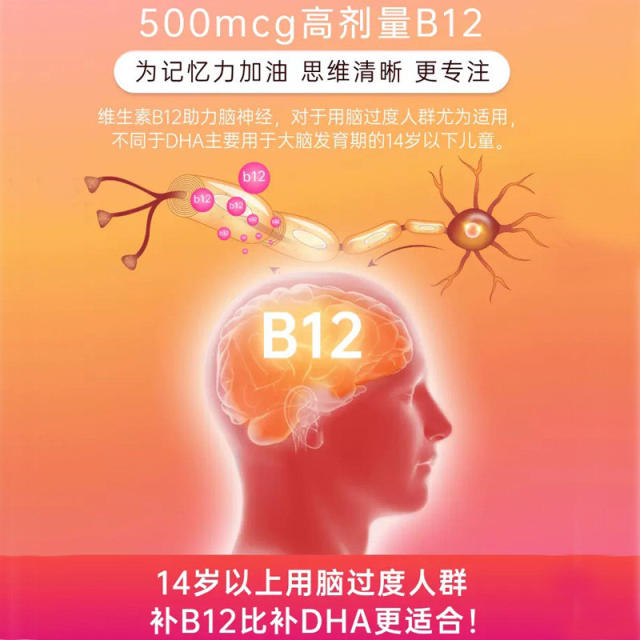 STADA ວິຕາມິນ B12 ຂວດພະລັງງານ Methylcobalamin Neuromemory ສະຫມອງ Replenishing ນັກສຶກສາຄວາມສົດຊື່ນແລະບັນເທົາຄວາມທຸກຍາກກຸ່ມ B
