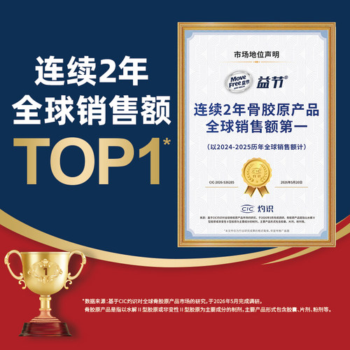 【交个朋友超级88】益节MoveFree经典骨胶原75粒 - 图1