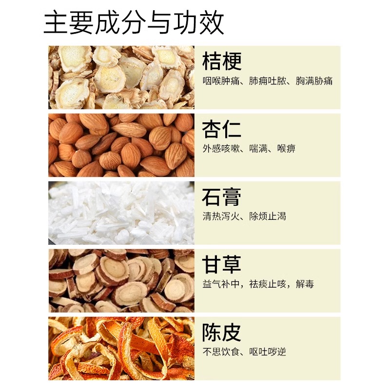 日本星火汉方麻杏石甘汤咳嗽化痰止咳发烧退烧药口干口苦口臭 - 图2