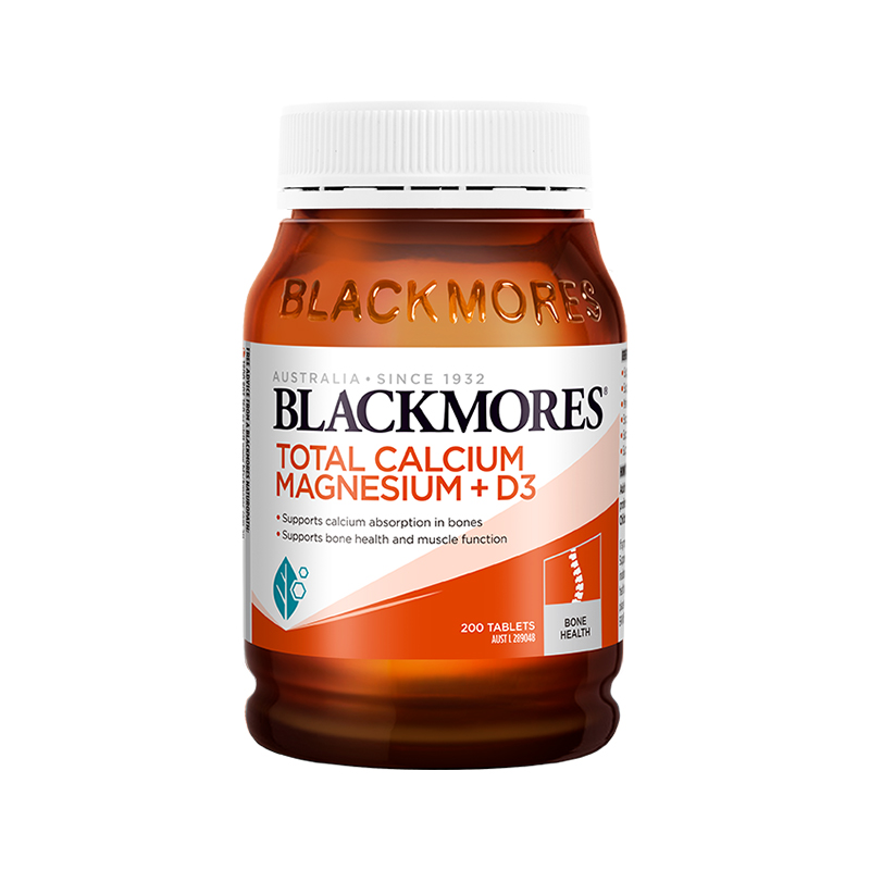 澳洲进口 澳佳宝 Blackmores 活性钙镁复合维生素D3 200粒 补钙