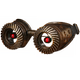 Steampunk mask glowing goggles