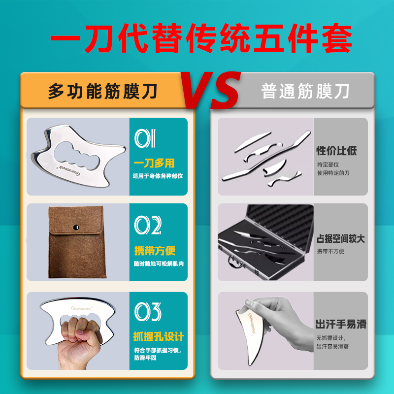 多功能筋膜刀自用专业级颈膜刀康复理疗医用足底按摩肌肉松解工具,淘宝优惠券,粉丝福利购,淘宝优惠卷