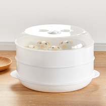 Microwave Oven Exclusive Steam Cage Home Hot Steamed Buns Double Steam Box Heating Container Multifunction Utensil Steam Drawer Bowl