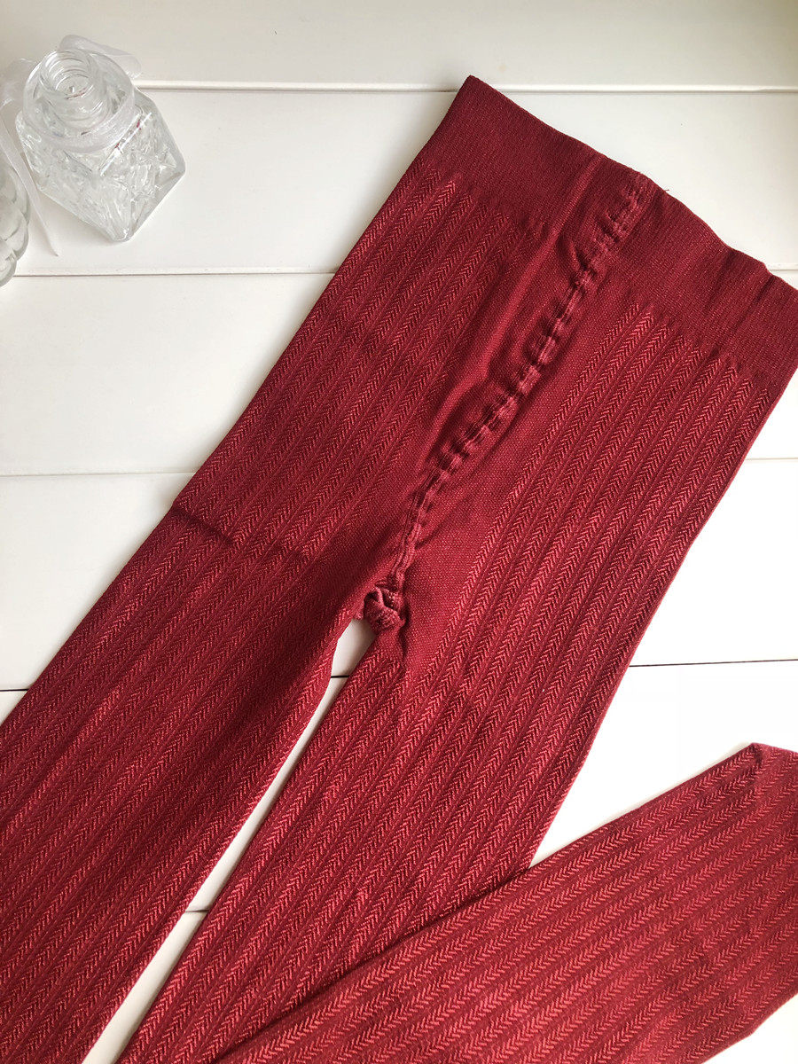 秋圣诞红色珠光人字纹天鹅绒连裤袜 80D麦穗提花T裆不透肉丝袜女,淘宝优惠券,粉丝福利购,淘宝优惠卷