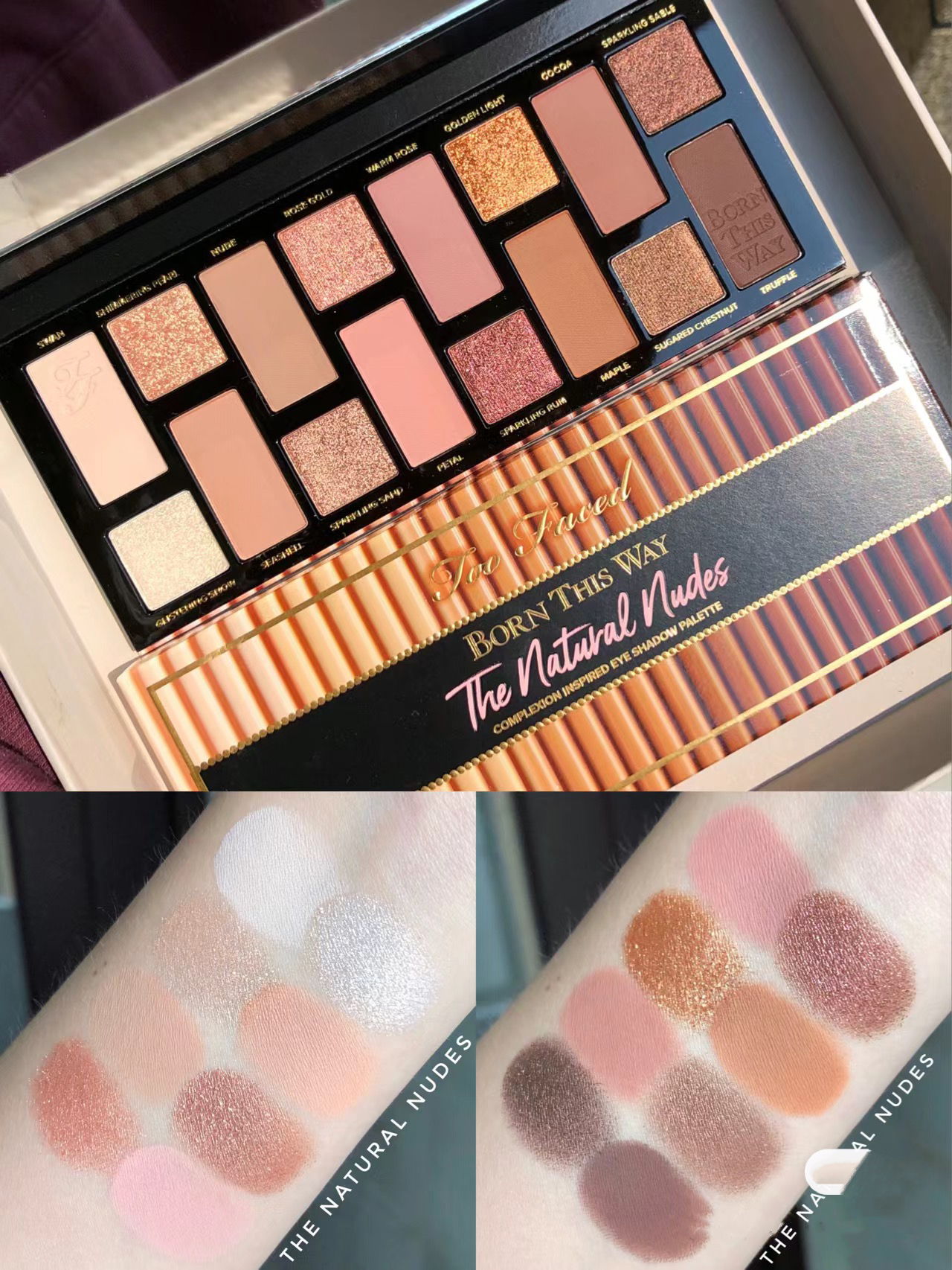 骨折不买更待何时？Too faced born this way 16色眼影盘一代二代 - 图0