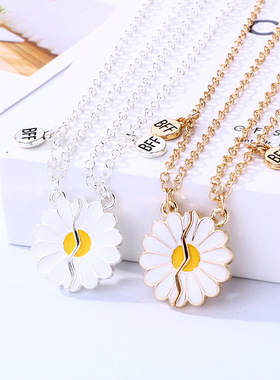 合金十字链女生闺蜜项链