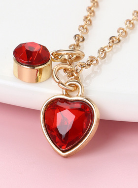 十二款爱心镶钻儿童闺蜜项链礼物