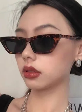 太阳眼镜复古ins韩版欧美墨镜2021嘻哈辣妹猫眼潮女蹦迪网红街拍